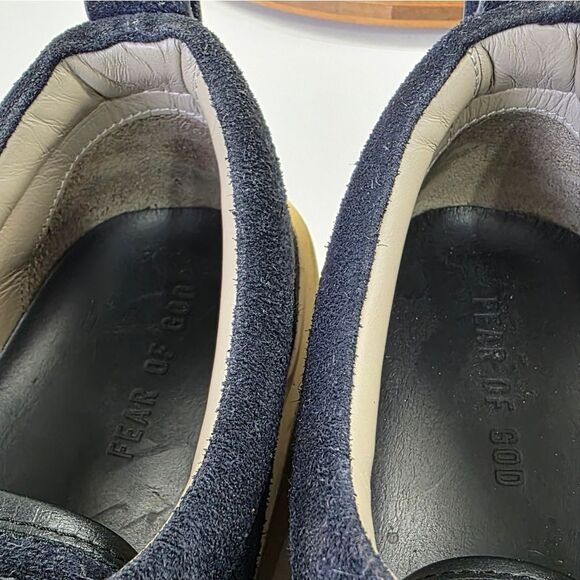 Fear of God 101 Lace Up Blue Suede Sneakers Mens Shoe Size EU 42 US 9 - Picture 13 of 15